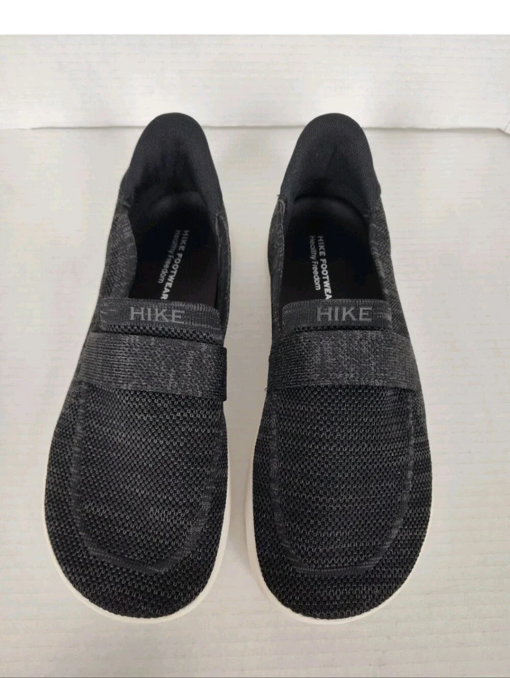 Hike Footwear Valenza Black Knit Barefoot Slip On Shoes Women's 10 Comfort Shoe